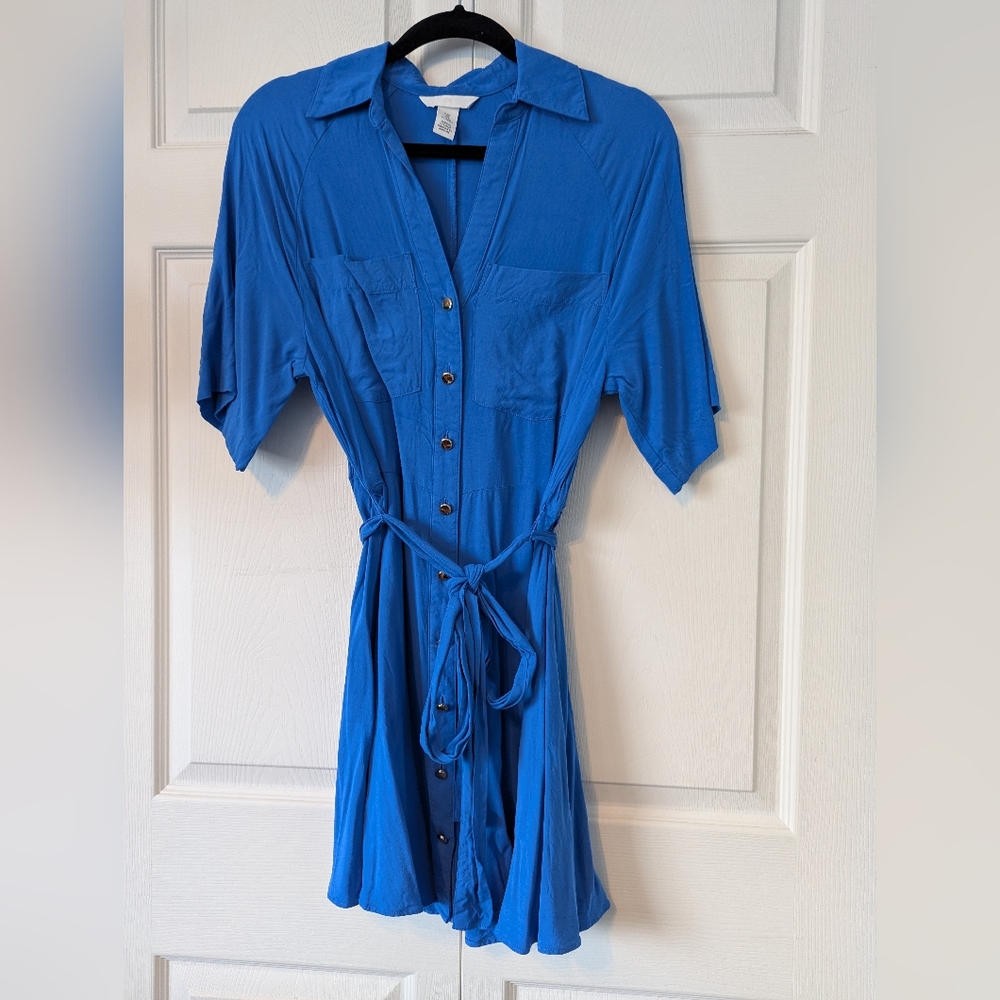 H&M Tie Belt Shirt Dress - Picture 8 of 10
